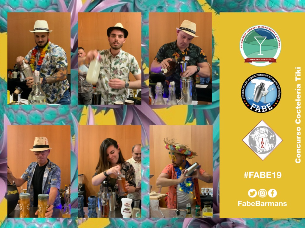 Continuamos con la tercera ronda. Ya has visto nuestros concursantes 100% tematizados de #Tiki?

🍍 Carmelo Suárez
🍍 Miguel Martín
🍍 Reinel Ramos
🍍 Andrés Francisco Medina
🍍 Sara Delgado
🍍 Borja Gutiérrez

#TikiFABE19 #FABE19 #BartendersPamplona19