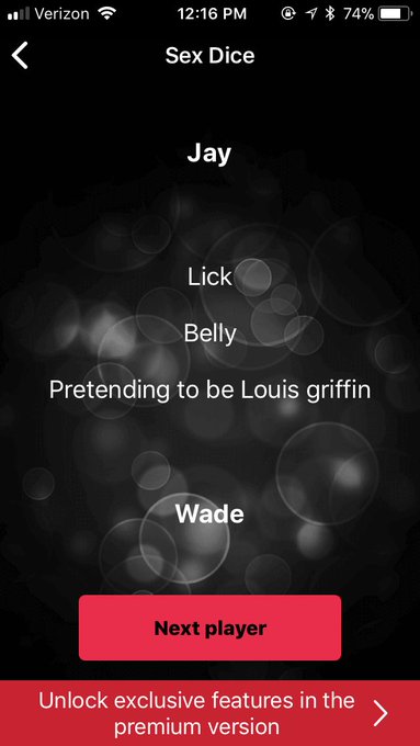 Really glad the new sex dice app allows custom dice. https://t.co/c2Ex4cHV57