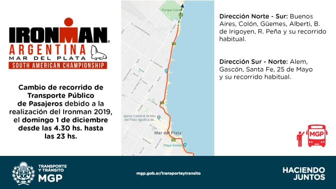 munimardelplata's tweet photo. 🚴‍♂️🏊‍♂️TODO LISTO PARA EL IRONMAN DE MAR DEL PLATA
⚠️Comienza este domingo a las 6 en Playa Grande
⚠️Se ha dispuesto un operativo especial con cortes de tránsito y cambios de recorridos para el transporte público urbano de pasajeros.
📰 Noticia en: https://t.co/Jmfe48P4zW https://t.co/nsRCIxx8gP