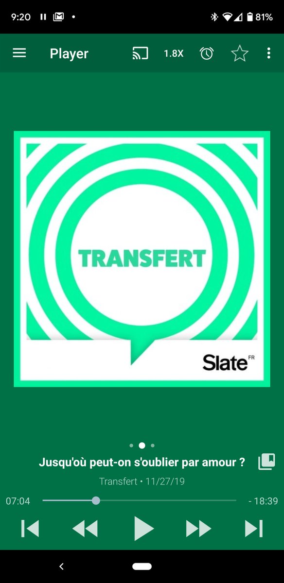 Player with solid background color