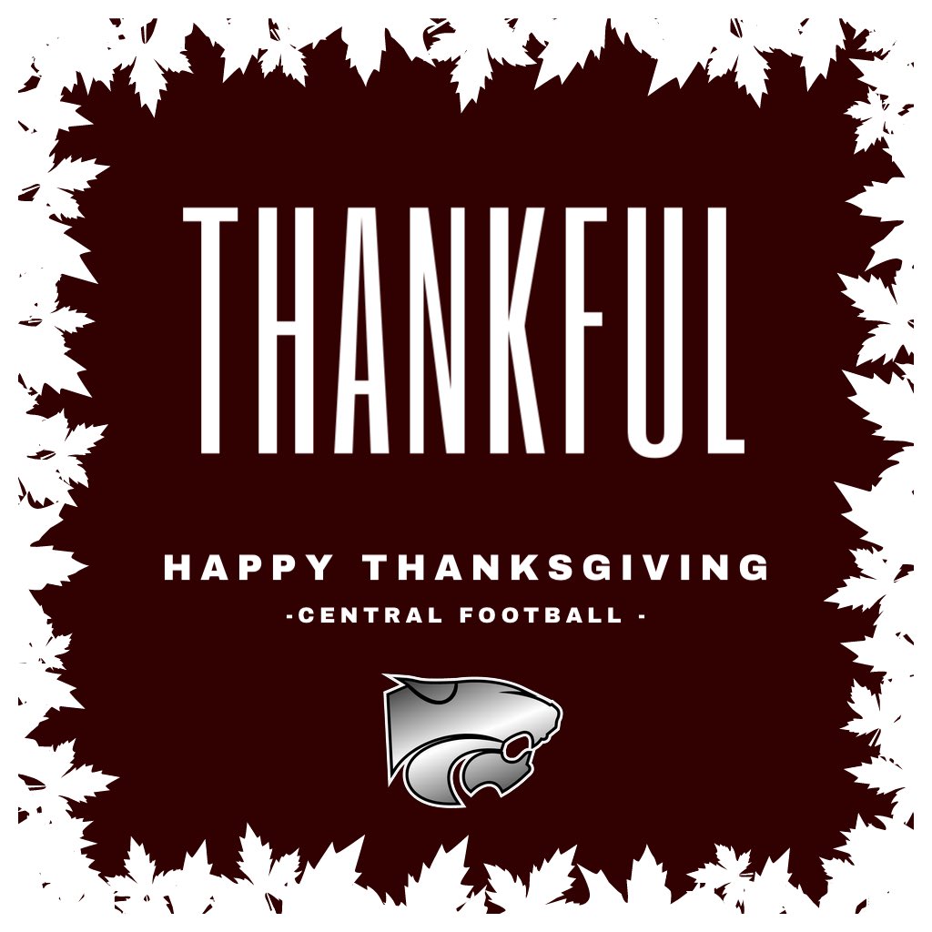 Happy thanksgiving from the Central Football family to yours! #foodandfamily