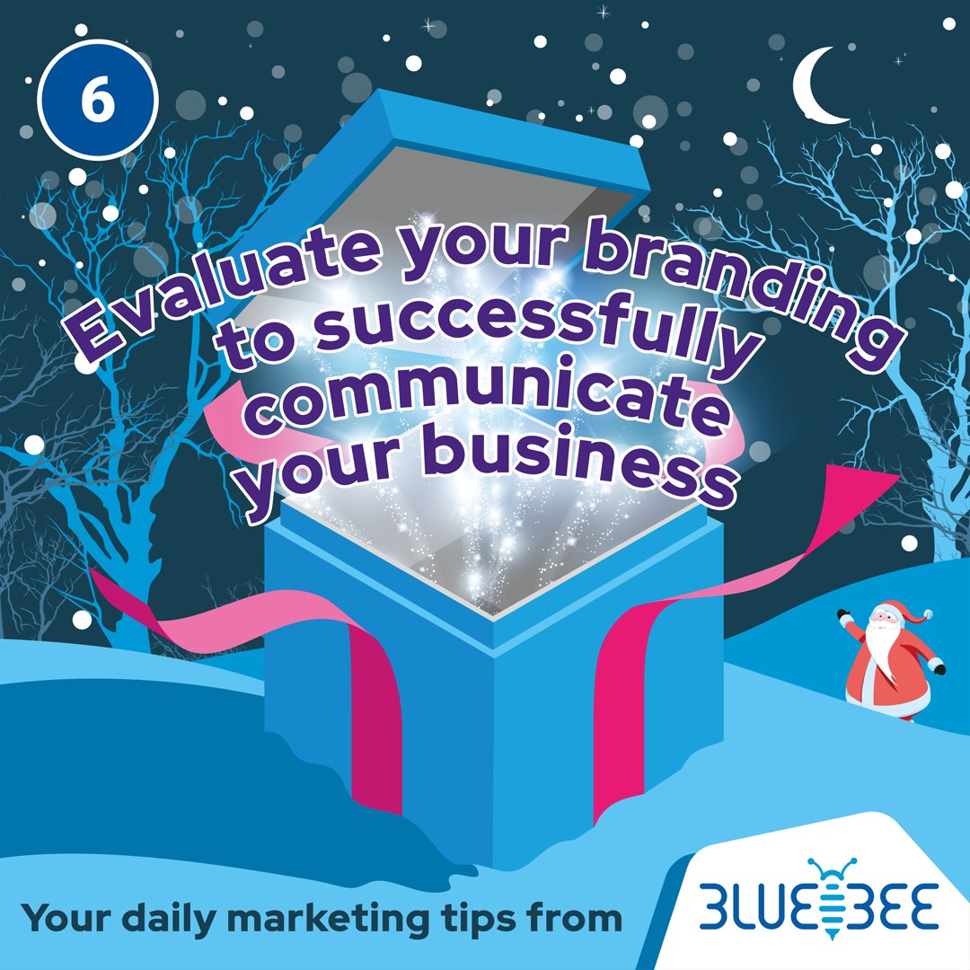 BlueBeeSolution's tweet photo. ππ Day 6: Evaluate your branding to successfully communicate your business. βοΈπ
Read more here: https://t.co/2Gn03c9xOB
#Christmas #Adventcalendar #BlueBeeSolutions #Marketing https://t.co/d9hdSDM7zU