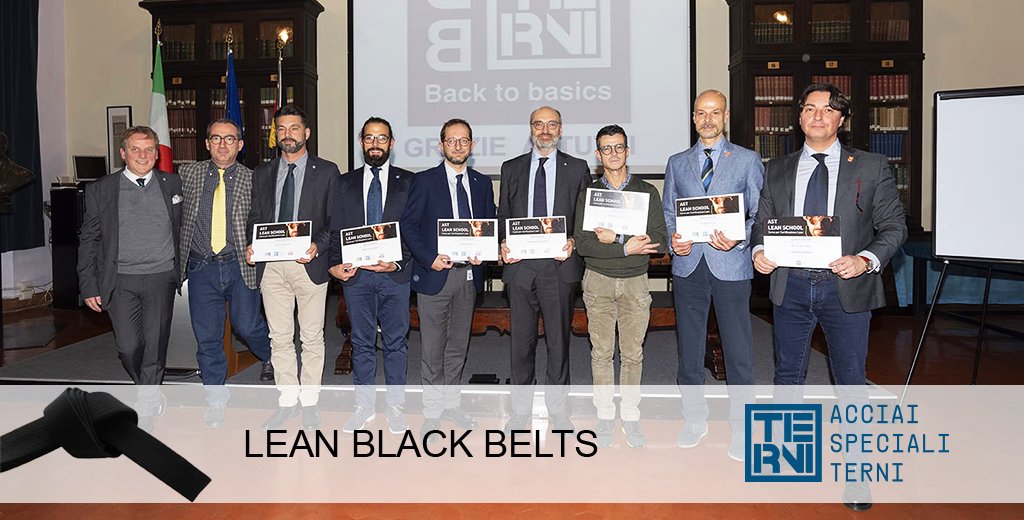 #ASTLeanSchool Ecco le nostre prime 6 #LeanBlackBelt #ProudToBeAST