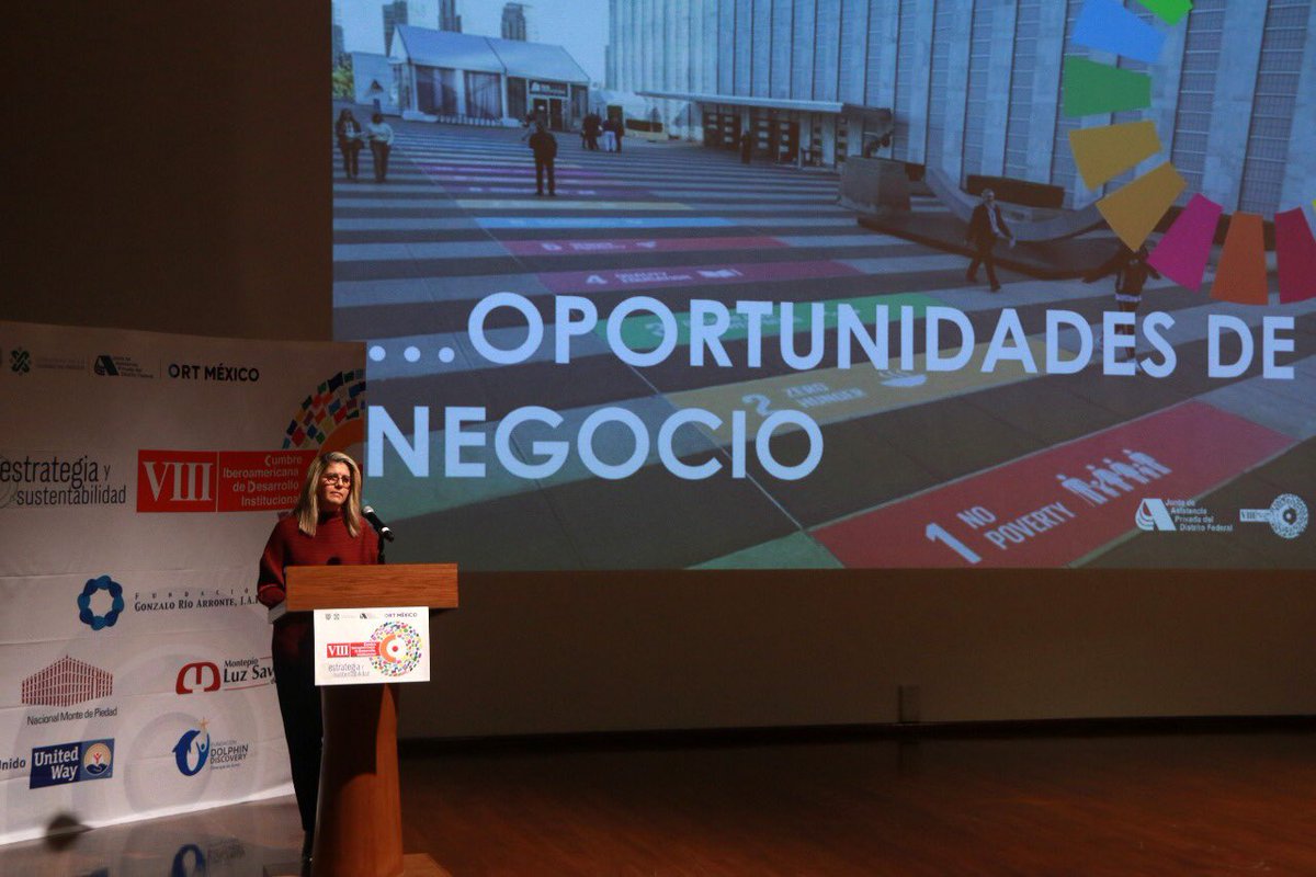 JAP_CDMX's tweet photo. La Presidenta de la @PactoMundialMex y Directora Corporativa de Responsabilidad Social de @CEMEXMx, @mherrera68, dictó la conferencia “Las #OSC y los #ODS” durante su participación en la VIII Cumbre Interamericana de Desarrollo Institucional @CIDIMX https://t.co/jnms9bDITH