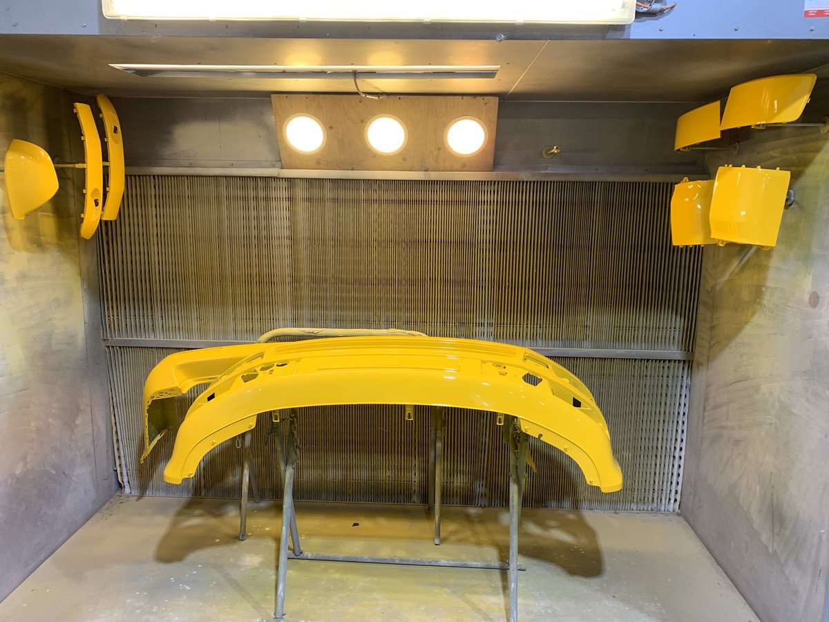 Bumble bee bumpers all colour coded and ready to go! 🐝

#busstopvw #vanconversions #vw #volkswagen #Transporter #camper #campervan #bespoke  #surfvan #racevan #dayvan #ford  #transit #outdoors #holidays #vanlife #camping #sheffield #yorkshire #transportert6 #transportert5