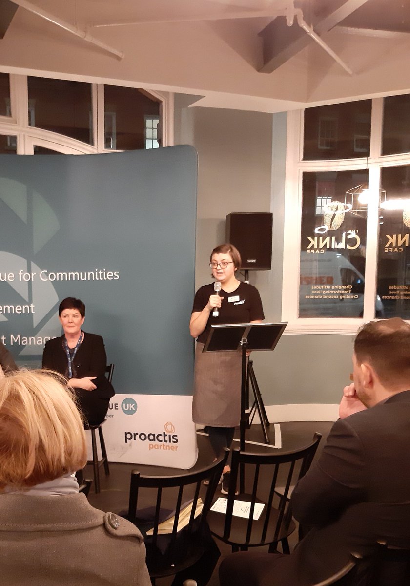 Great to hear Kelly's story at @theclinkcafe and shows how important such initiatives are. 

<a href="/socialvalueport/">Social Value Portal</a>