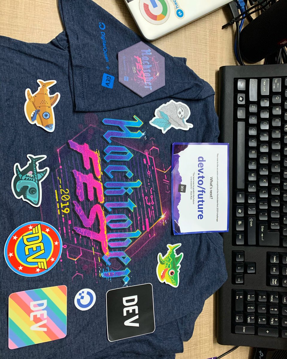 xcidcrux's tweet photo. Thanks @hacktoberfest @ThePracticalDev @digitalocean for the goodies! Hail Open Source! #OpenSource #Freedom #Code https://t.co/kdD0RKf6vE