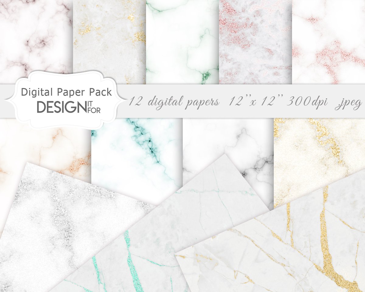 DesignItFor's tweet image. * Marble Digital Paper Pack, Marble Textures, Marble Backgrounds

12 digital paper designs
Size of each paper: 12x12" (12 x 12 inches)
300dpi .jpg files
You can download them instantly directly through after payment.  #digitalpaperpack #marblebackgro designitfor.com/ourworks/marbl…