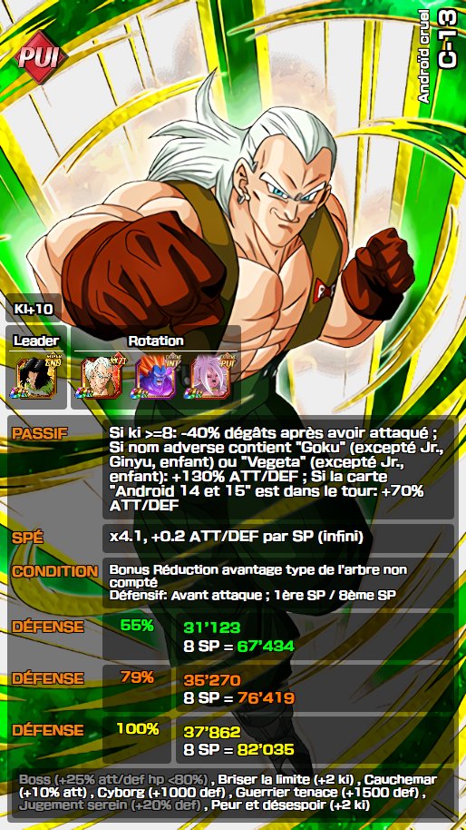 Dokkanessentials C 13 Pui Tur Att Team Cyborg C17 End 0 Att Att Team Cyborg C17 End 70 Att Att Team Cyborg C17 End 130