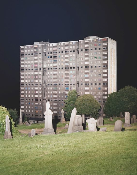multoken's tweet image. View of Sighthill Cemetery, Glasgow, UK, by Cyprien Gaillard (2008)