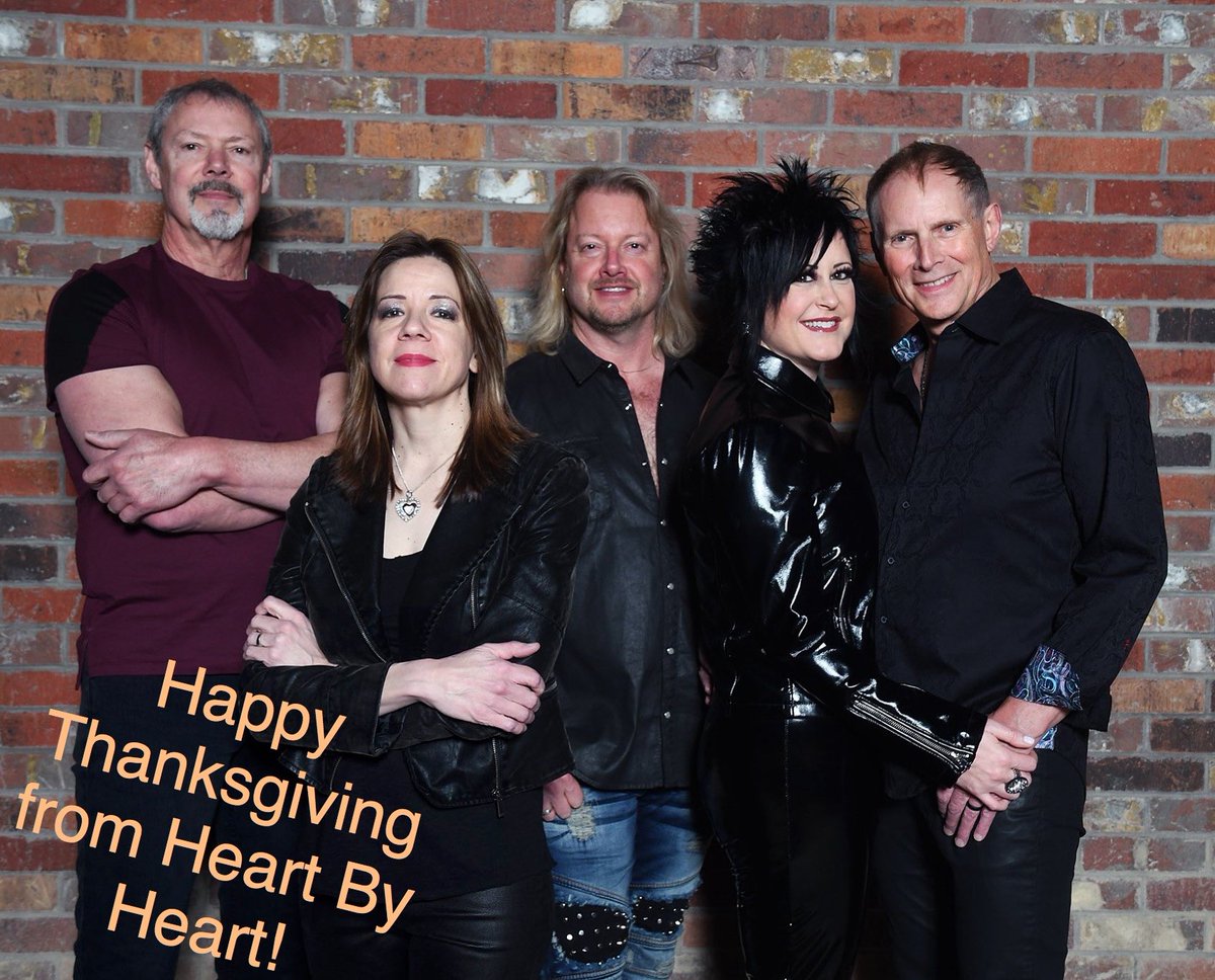 All of us from the Heart By Heart band would like to wish you a Happy Thanksgiving! — with Steve Fossen, Michael Derosier, Somar Macek, Lizzy Daymont &amp; Chad Quist