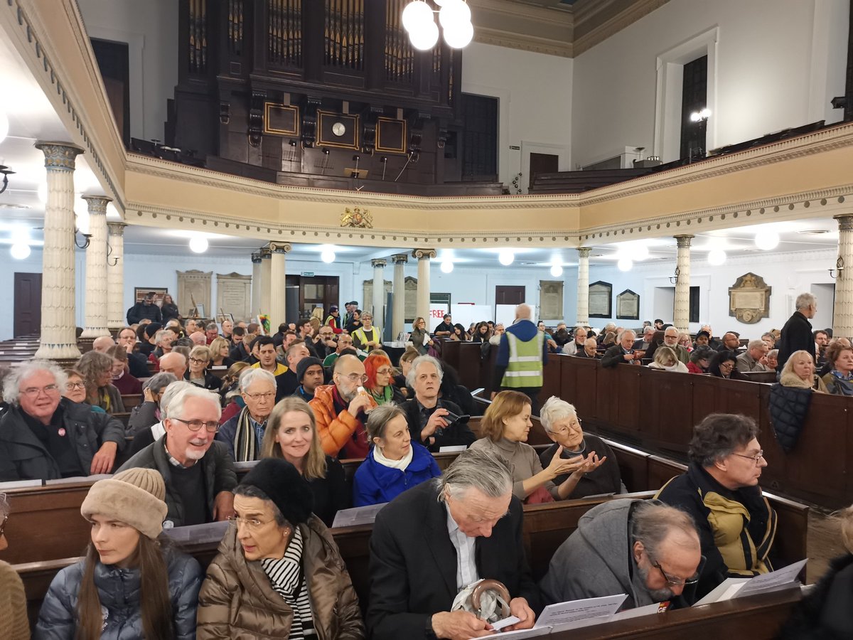 Big crowd for the Defend Assange event this evening