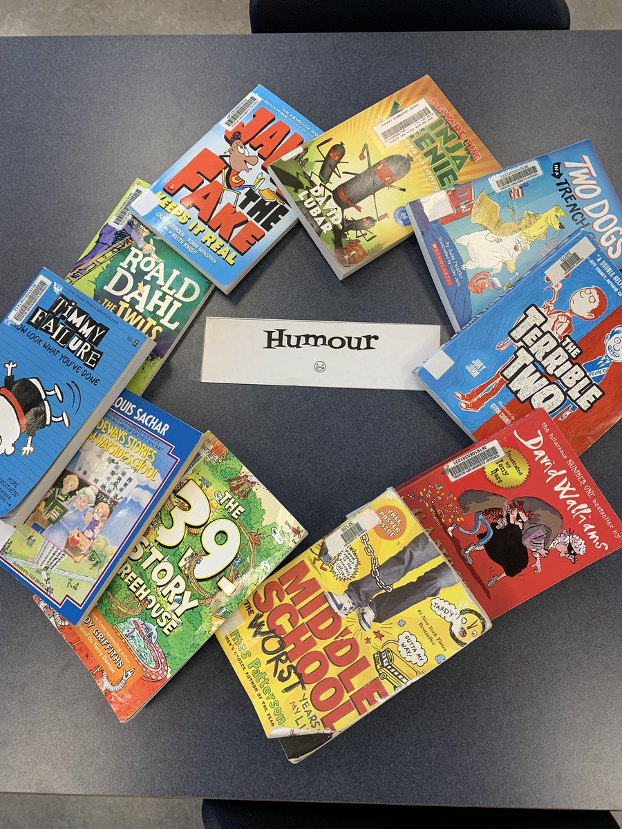 All set up for a genre tasting this morning with grade 4/5s. What would you like to read next?