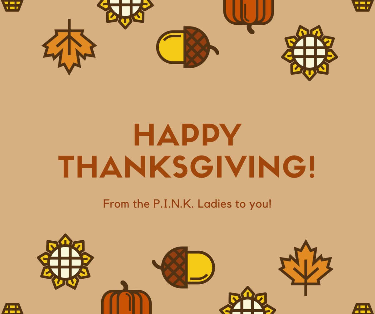 Happy thanksgiving everyone! We are so grateful for another great semester and for all of our wonderful ladies! 💖🥰