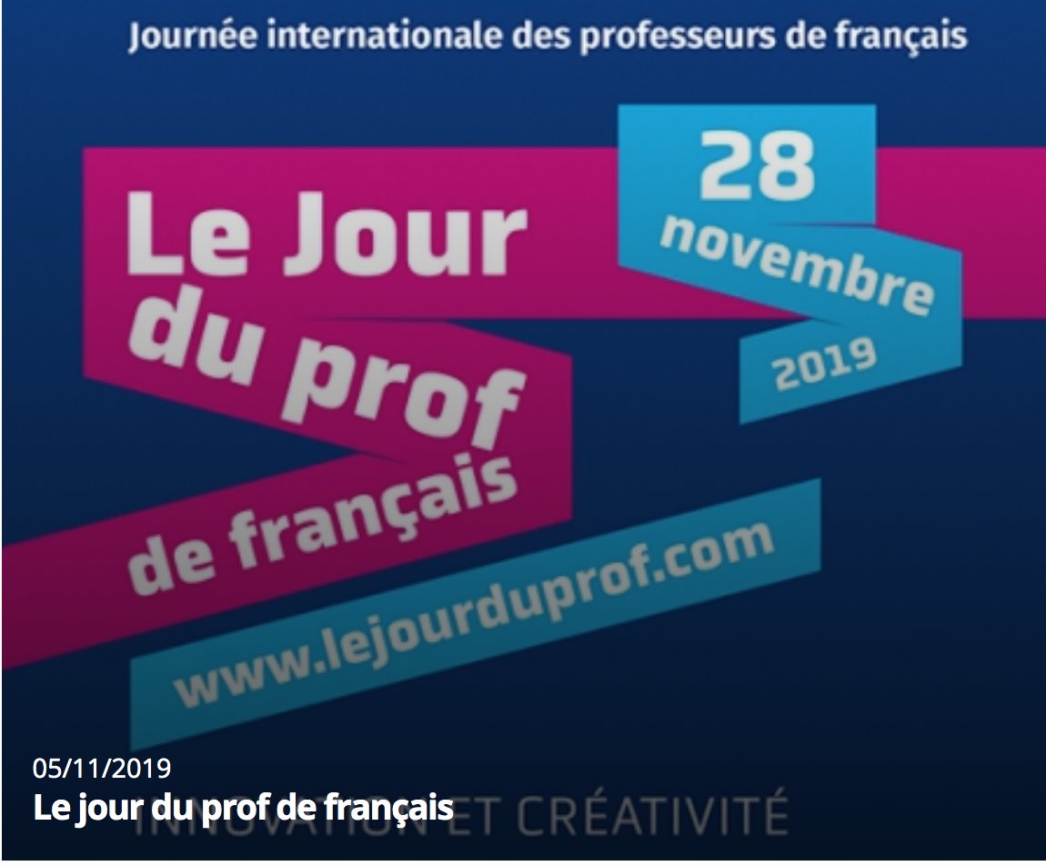 C’est la journée internationale des professeurs de français - Merci aux enseignants de chaque niveau et programme FSL qui soutiennent les élèves à apprendre le français <a href="/yrdsb/">York Region DSB</a>!