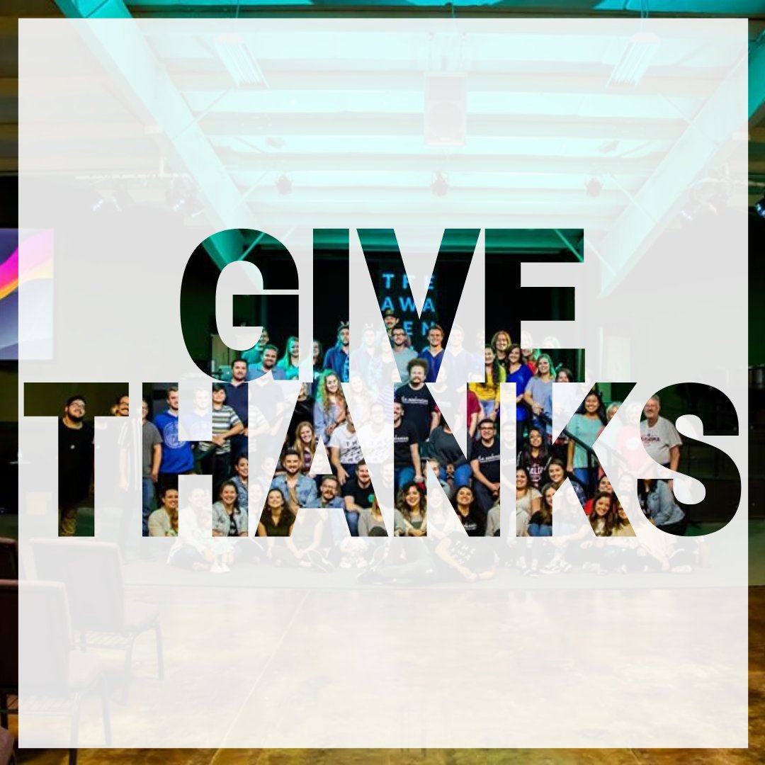 Today, we want to take a moment to say how thankful we are for you. Thank you for dreaming out loud, loving beyond measure, serving Jesus daily, and constantly giving of yourselves for the kingdom of God. Join us in gratitude today and let us know, what are you thankful for?