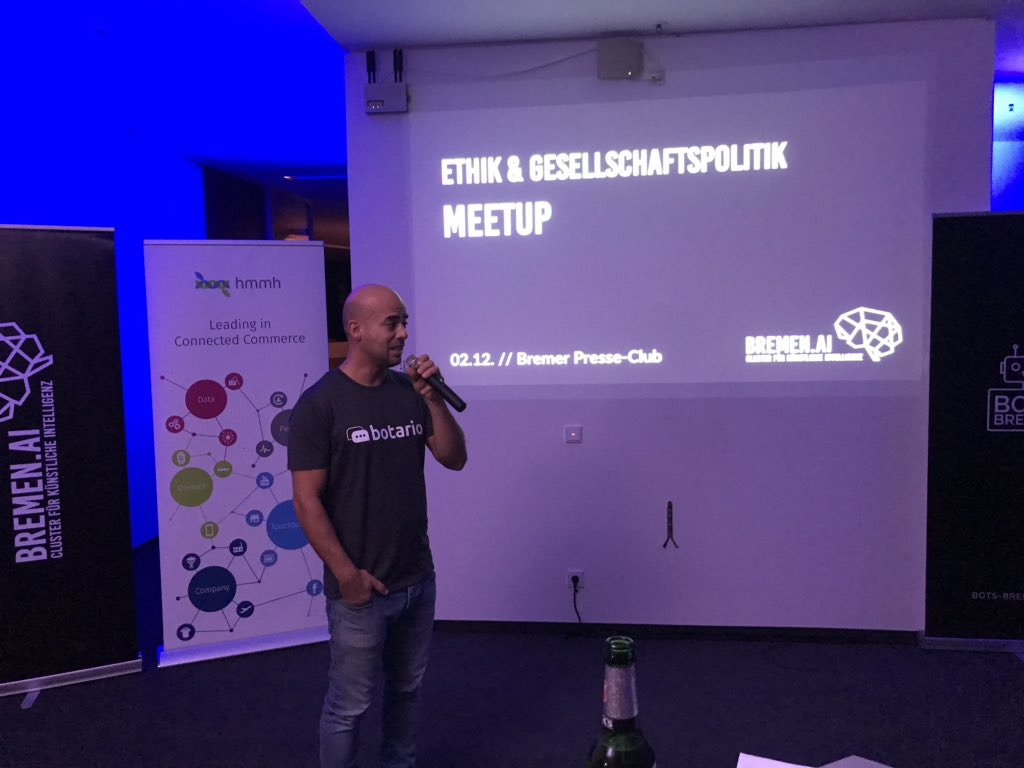 Die Etage ist voll bei unserem <a href="/BotsBremen/">Bots Bremen</a> Meetup. Jetzt gehts los. Wer heute kein Ticket mehr bekommen hat: Montag findet das  Ethik Meetup statt #BremenAI