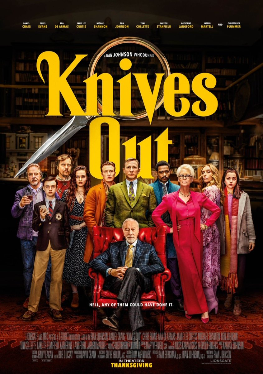 FlickHit's tweet image. My review for #KnivesOut&amp;gt;&amp;gt;&amp;gt; flickhit.com/2019/11/knives…&amp;lt;&amp;lt;&amp;lt; #moviereviews #movies #movie #film #films #RianJohnson #murdermystery #DanielCraig #ChrisEvans #AnadeArmas #JamieLeeCurtis #MichaelShannon #DonJohnson #ToniCollette #LakeithStanfield #ChristopherPlummer #KatherineLangford
