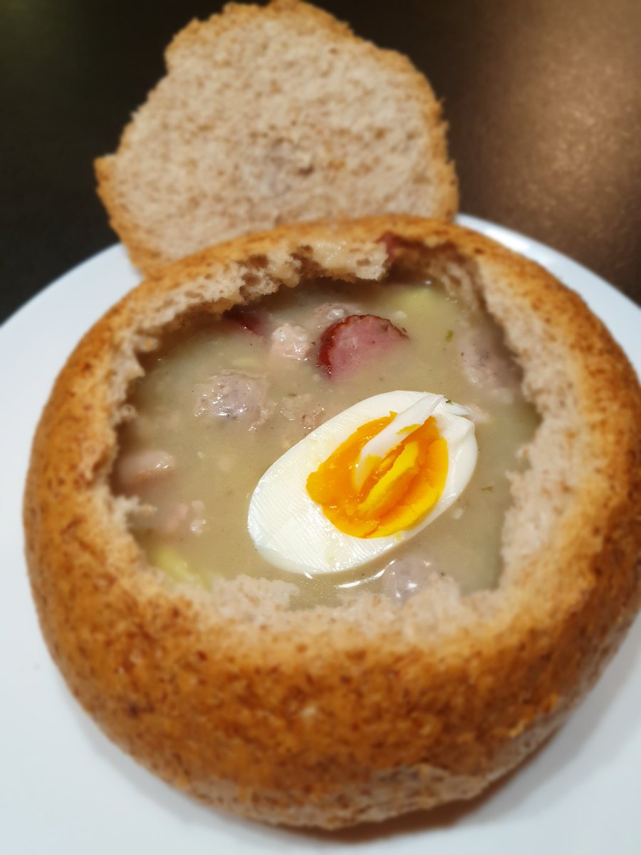 MrsPragmatic's tweet image. Thank you for stopping by my stream today. Here&apos;s home made Zurek. If you want to know how to make it visit my past streams where I expain step by step. #polishfood #learnhowtocook #mixercooks #kazscookinghour