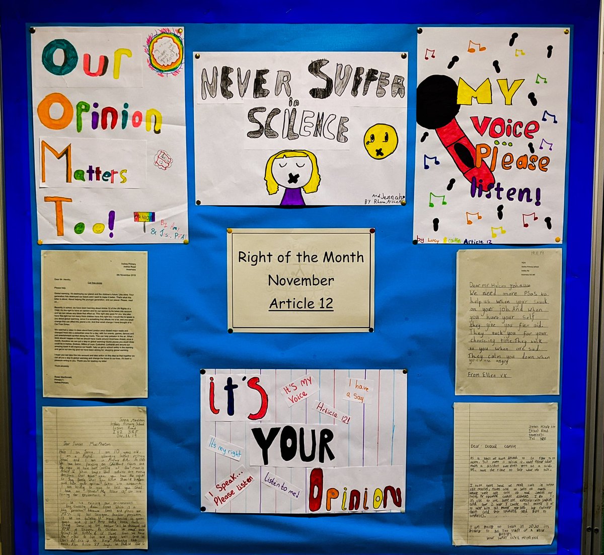 InshesR's tweet photo. We have come to the end of November and the first "Right of the Month" at @inshes_ps, but #Artile12 won't forgotten. #ChildrensRights are ever present and have to be respected. Our Article 12 display will remind us of this for the rest of the school year.
Next right: #Article14 https://t.co/MjcjxET5hH