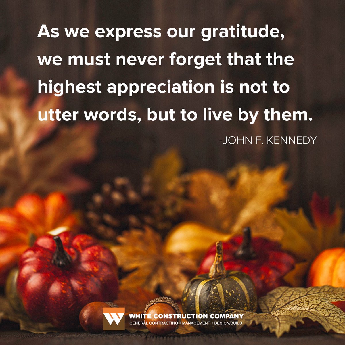 whiteconstcom's tweet image. From our family to yours, #WCC would like to wish you a Happy Thanksgiving!