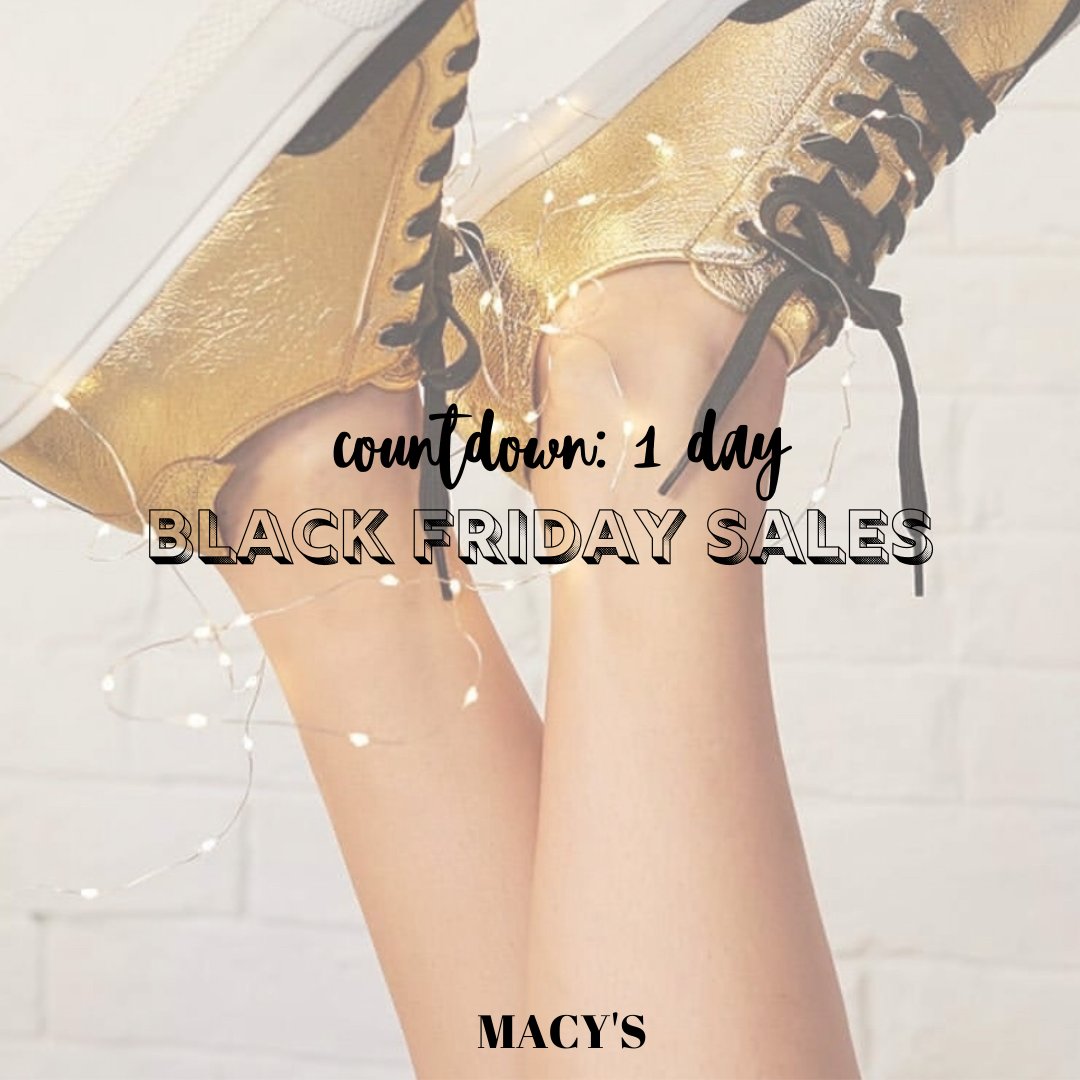 Only one more day until #BlackFriday and we have the best deals from Macy's
✔️75% off the bestselling Nonstick 13-Pc. Cookware Set
✔️60% Off Coats
✔️40% Off Boots
✔️50% Off Hats, Gloves, and Scarves
Follow link:
tapshopnow.com/macys