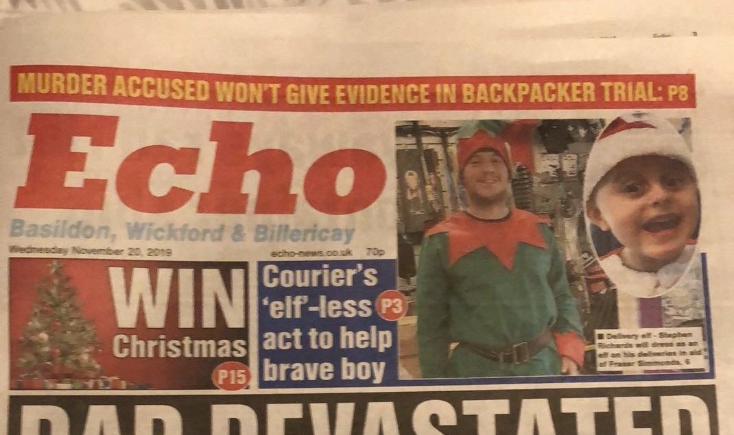 TheParentCarer's tweet photo. Thanks @Essex_Echo for the recent features.
#Duchenne #DMD #Disability #Fraser #TheBedroomBuild
READ MORE HERE: https://t.co/ZqF12p1c0B https://t.co/wfST201XgF
