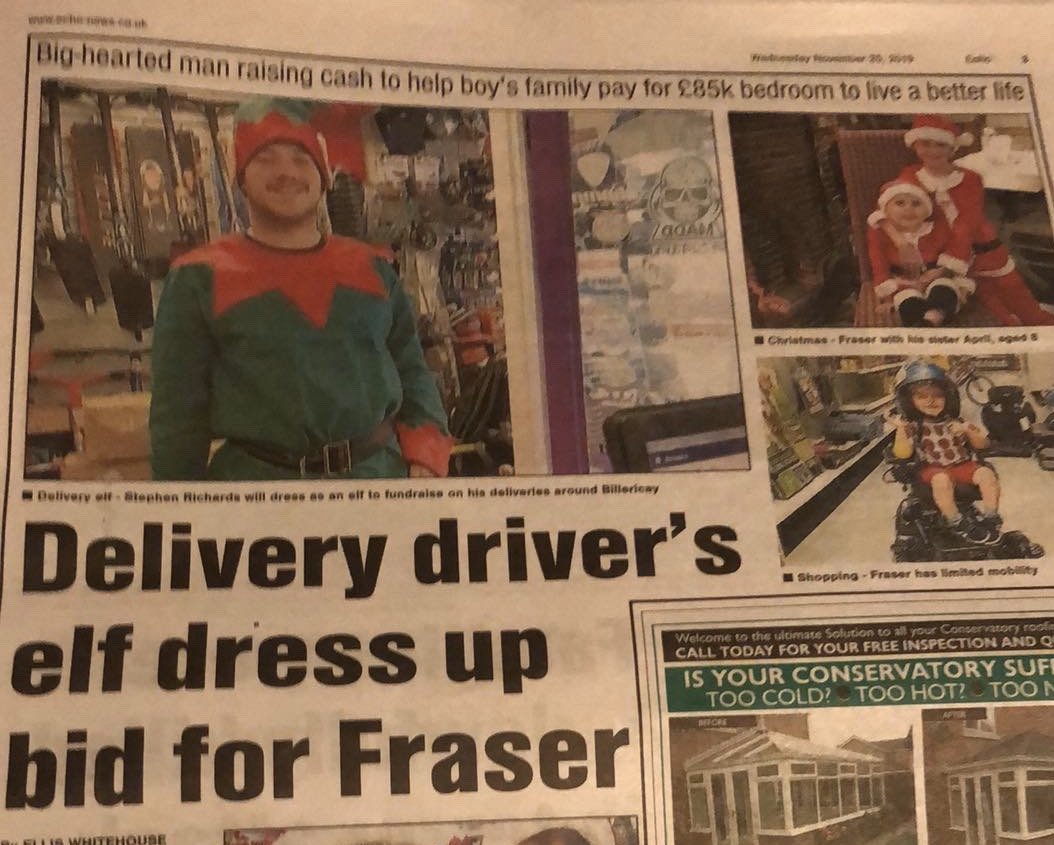 TheParentCarer's tweet photo. Thanks @Essex_Echo for the recent features.
#Duchenne #DMD #Disability #Fraser #TheBedroomBuild
READ MORE HERE: https://t.co/ZqF12p1c0B https://t.co/wfST201XgF