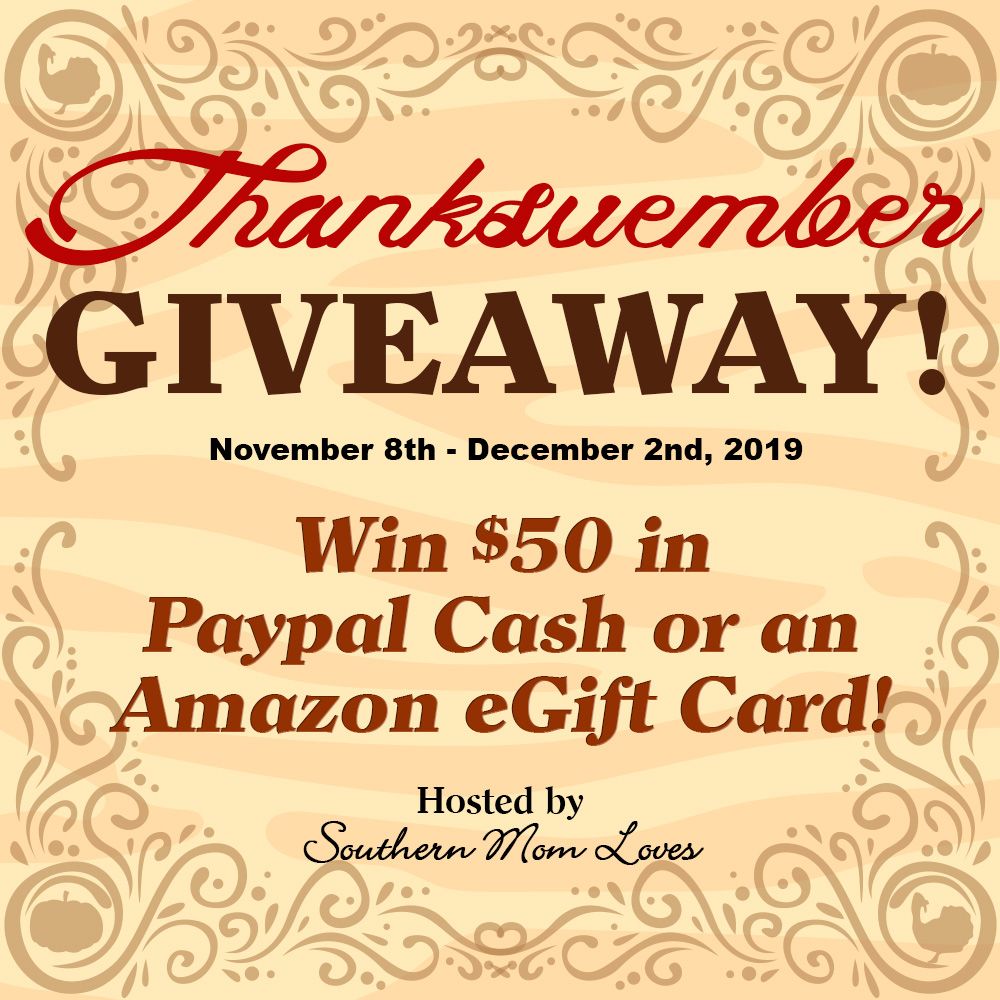 #Win $50 in #Paypal Cash or an #Amazon Gift Card in the Thanksvember #Giveaway!                   

southernmomloves.com/2019/11/win-50…