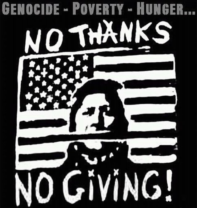 I don’t tolerate #Thanksgiving, I don’t condone the Native genocide. #NoThanksNoGiving