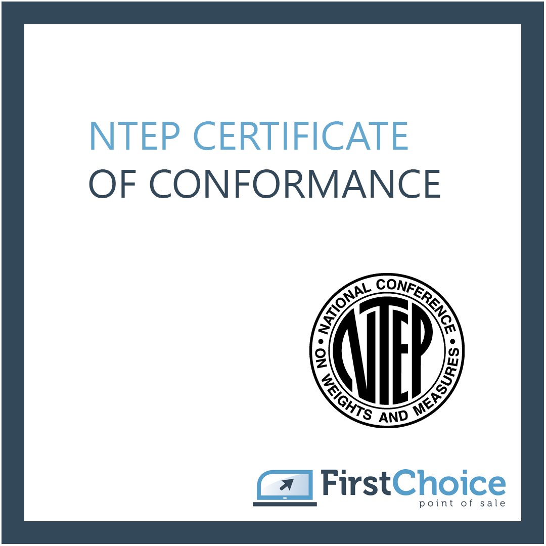 FirstChoicePOS's tweet photo. Congrats! #FirstChoicePOS was evaluated under the National Type Evaluation Program and found to comply with the applicable technical requirements for Weighing and Measuring Devices. You can rest assured that we are #NTEPCertified.

#NTEP #Certified #Retail #Pointofsale #POSSystem https://t.co/4q12Py1L1o
