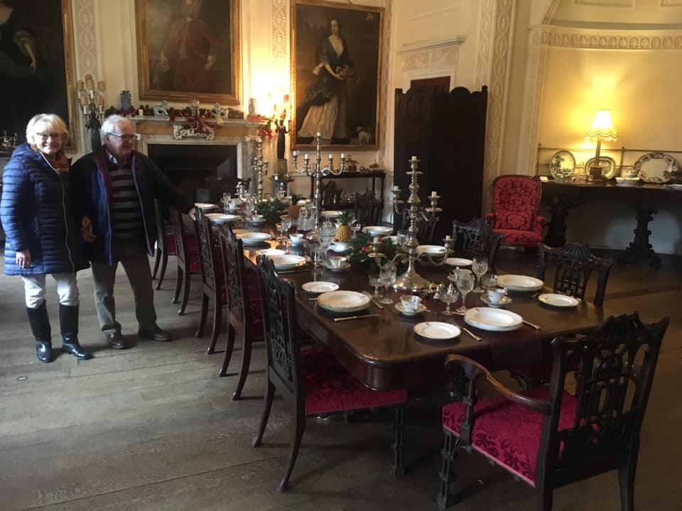 This is Geoff from the Lune Valley from whom we acquired the huge Gillow dining table. Stored in his garage for years, he couldn’t wait to see it all set up and in situ here at the hall. He was over the moon.A huge Thankyou to the ‘Friends of Lytham Hall’ who made this happen.