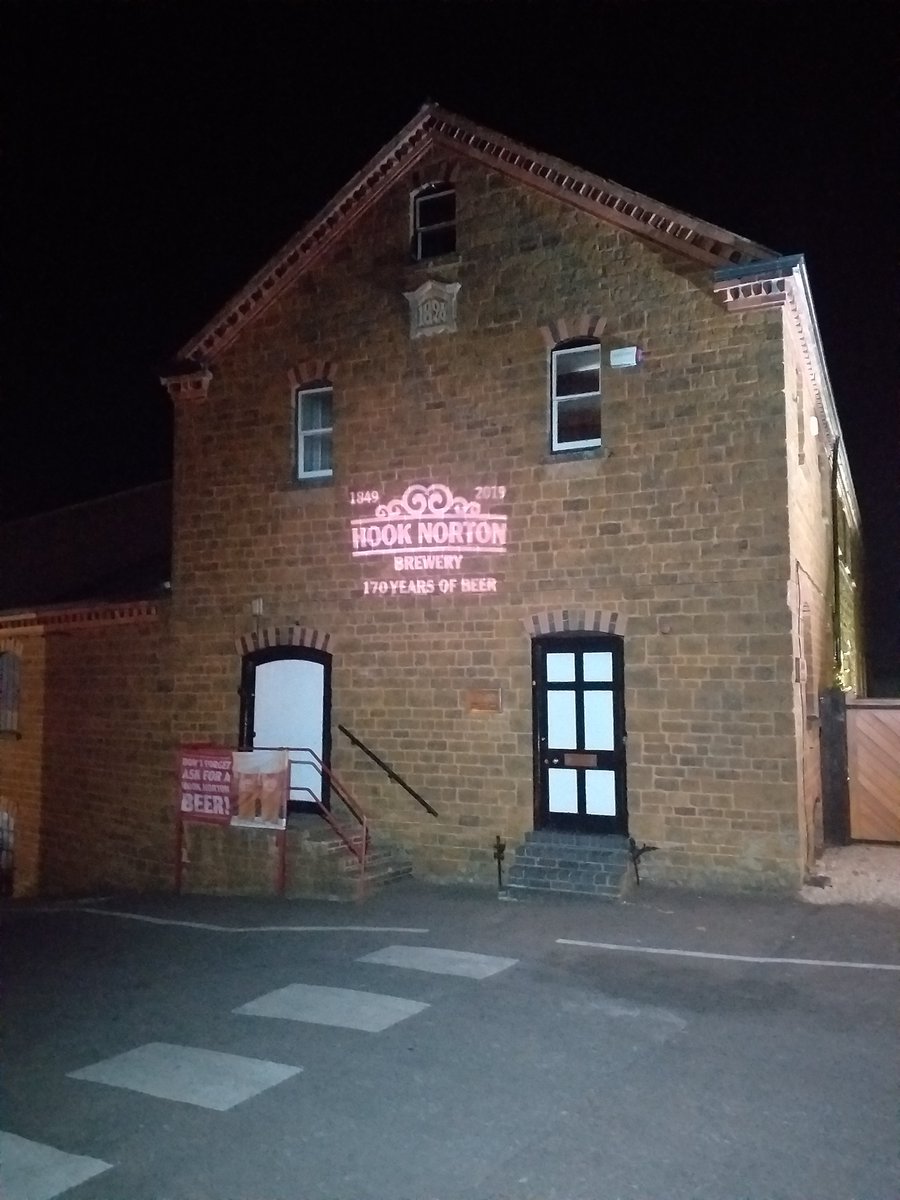 Hook Norton Brewery, 170 Years.! Bespoke Gobo projections, live sound stage intelligent lighting &amp; FX, food stall lighting and of course we illuminated the brew house for this special occasion. 🥳🥳