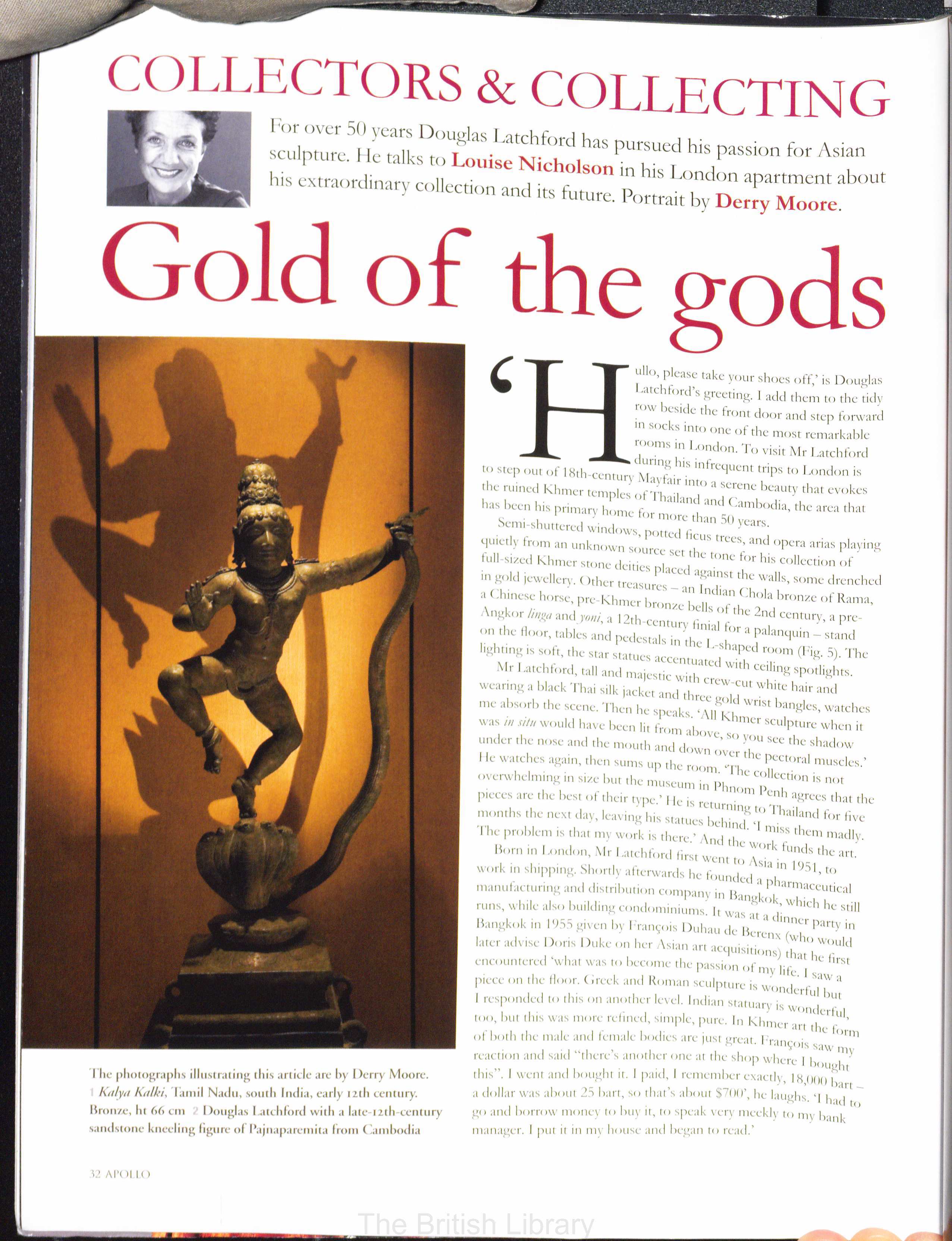 Angela S Chiu on X: "Douglas Latchford, who has just been indicted by the  US for trafficking looted antiquities, gave an interview to Apollo magazine  published back in Nov 2008. The article