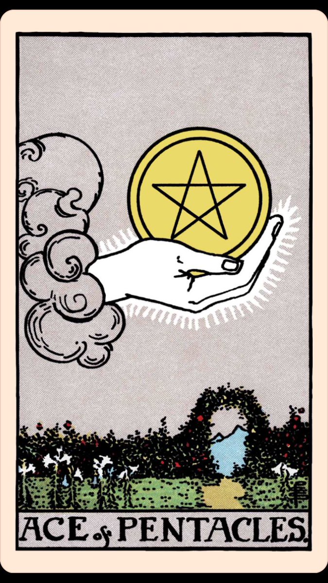 3rdeyedoll's tweet image. MY FIRST CARD OF THE DAY!!! 
#AceofPentacles - What more appropriate energy to receive on this day than the celebration of what we are grateful for. Many of us will sit with our family + friends and show gratitude 4 the abundance of our lives +  of our food.  + later - shopping!