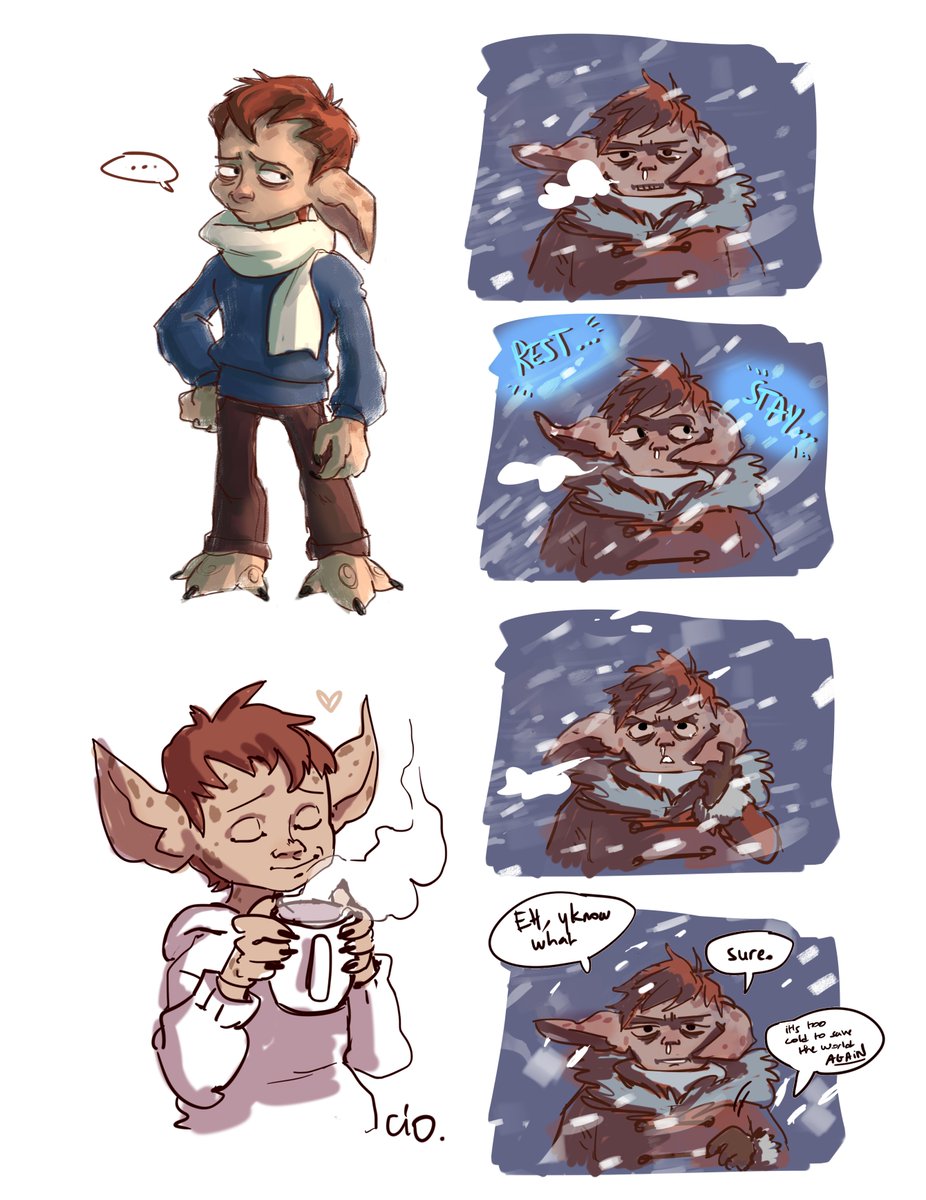 some doodles of my asura more or less inspired by last patch 
#guildwars2 #GW2 