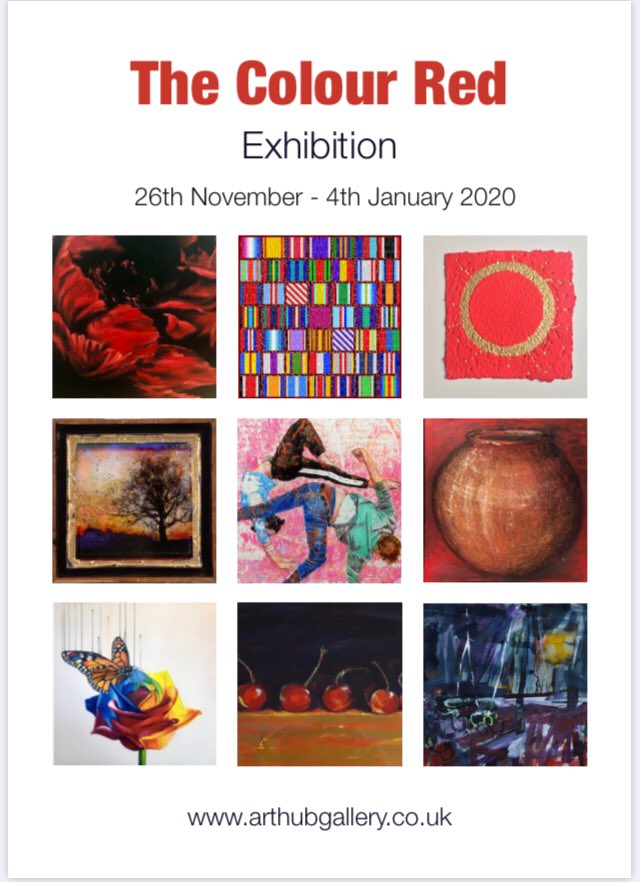 Excited to be part of this #exhibition <a href="/_arthubgallery/">Art Hub Gallery</a> #colour #red #RoyalTunbridgeWells #artist #juliastockwellhamid