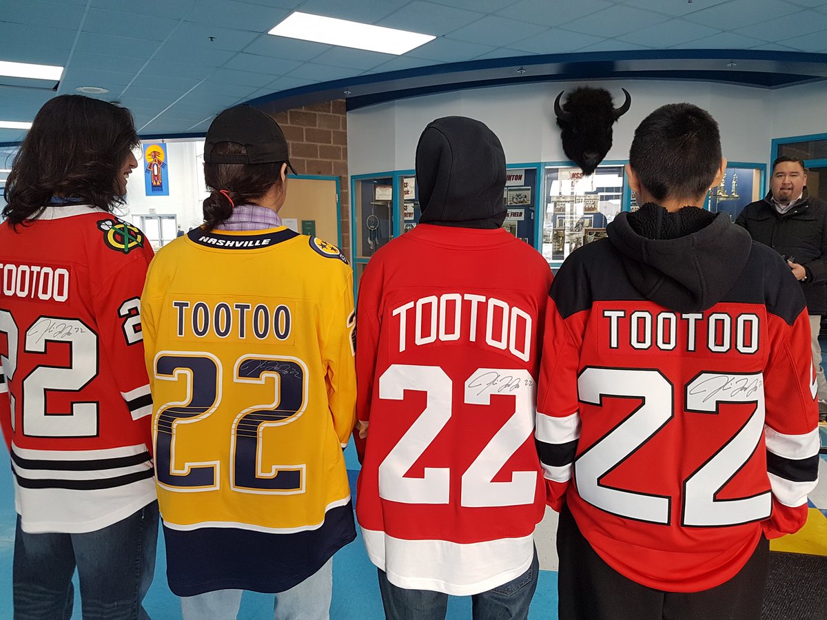 A big thank you to <a href="/Jtootoo22/">Jordin Tootoo</a> for coming to visit with our youth of Maskwacis!  Hai Hai
