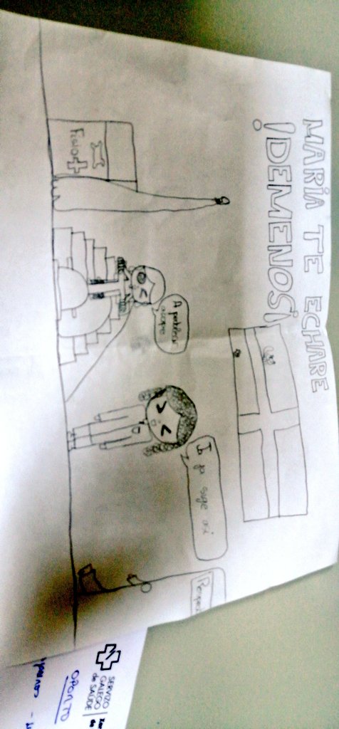 marydutti's tweet photo. @drlopezmartinez Muy al nivel q te hagan un dibujo de su tratamiento en sala de fisio😜 https://t.co/pZJSmGE6Ro