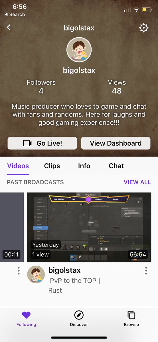 OlStax's tweet photo. Go check out my twitch and follow if you enjoy! Going to be live tonight and playing with fans that are active in chat!!! (If you are also a streamer i will be following back to check out your content) #twitch #streamer #twitchstreamer #gamer #rust #blooprint #coconutb #hutnik https://t.co/gXVp2r3q8Y