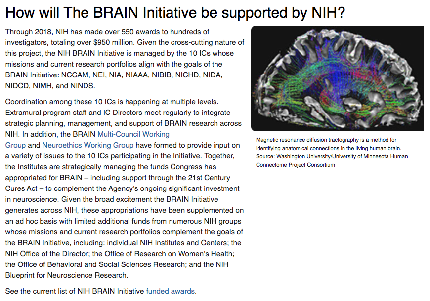 60) NIH is also involved in the aforementioned BRAIN initiative, as described on its website. Once again, this repulsive organization uses friendly wording to hide the truly sinister nature of its supposedly “benevolent” programs. Sick. https://braininitiative.nih.gov/about/overview 