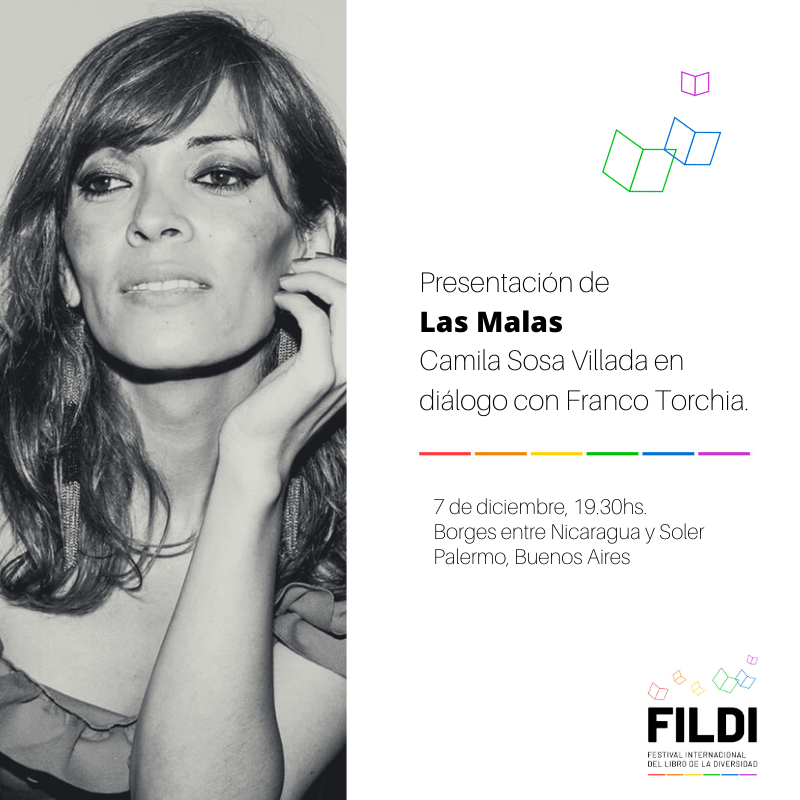 TusquetsAr's tweet photo. [#AgendaTusquets]

Camila Sosa Villada @LanoviadeSandro presentará su novela #LasMalas en el Festival Internacional del Libro de la Diversidad.

- 18:30 hs. Firma de ejemplares en @AlamutLibros. Borges 1985, Planta Alta.⁣⁣
⁣⁣
- 19:30 hs. Diálogo con @francotorchia_ https://t.co/VRJUFIVaM3