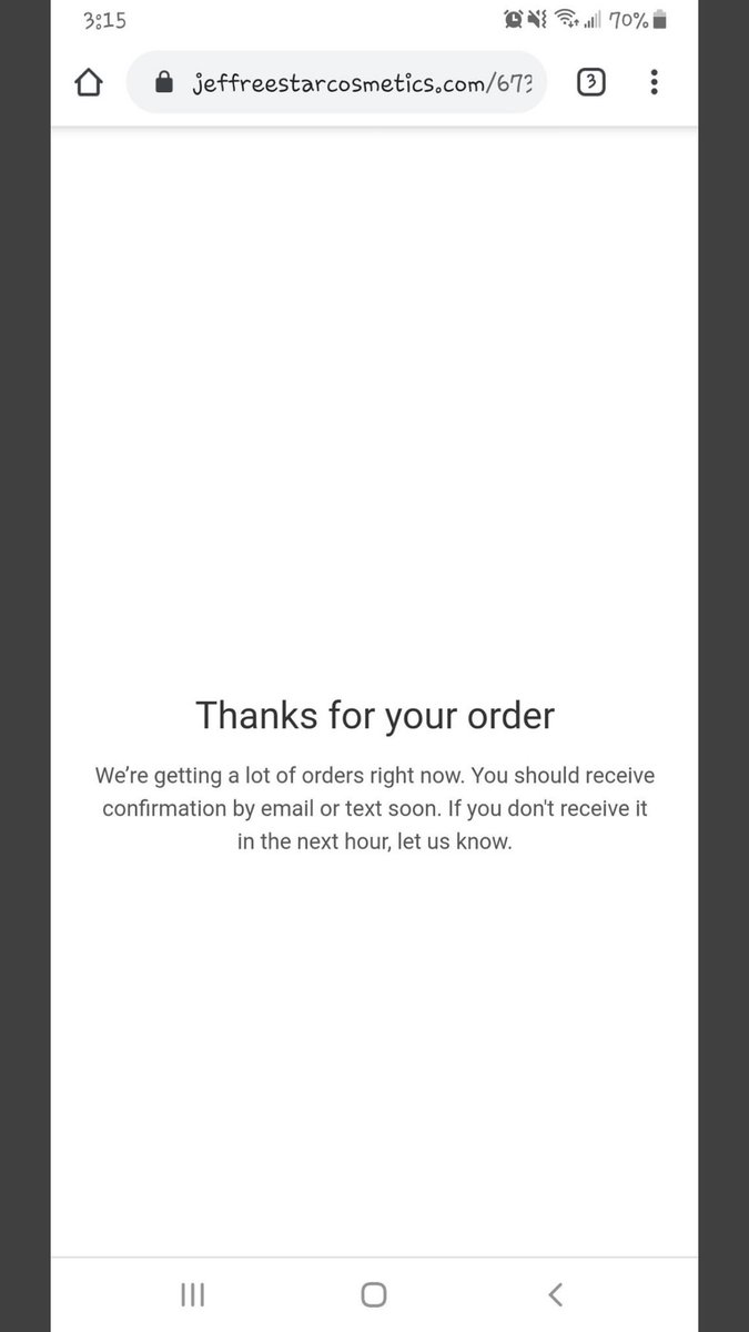 Stephanie715's tweet photo. @JeffreeStar 4 hours still no email.....really not happy right now 😡 https://t.co/78r9AWMRoc