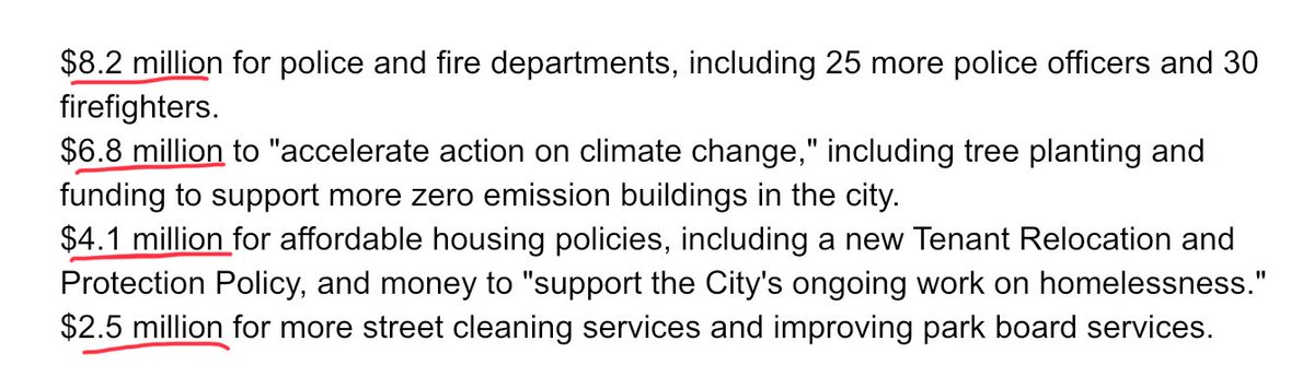 Here’s just some of what Vancouver’s proposed tax increase would cover. I think it’s good value for money (particularly the  #climate and  #housing portions). That’s why we pay for things together.