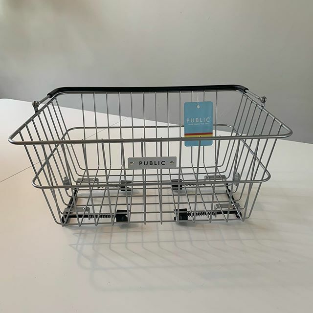 If you were lookin to add a basket to your bike, you may be in luck on the 7th! <a href="/mikes_bikes/">Mike</a> hooked us up with 5 of these rad <a href="/publicbikes/">PUBLIC Bikes</a> baskets 🎉 Spring loaded means they’re a snap to put on and take off your rack! ift.tt/34wQ07t