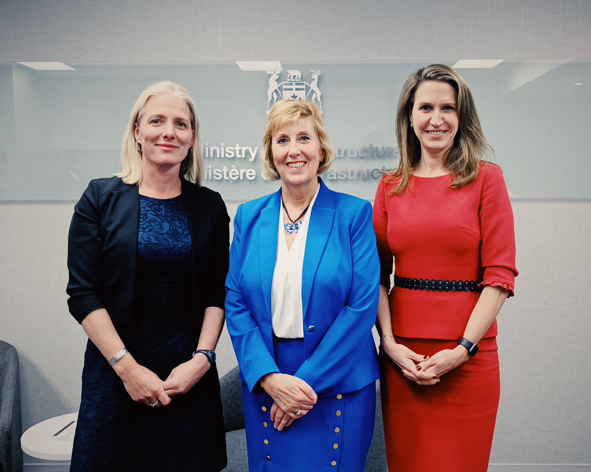 C_Mulroney's tweet photo. Positive meeting with Minister @LaurieScottPC and Minister @cathmckenna today. We look forward to working collaboratively to get Ontario’s public transit priorities and projects built. #GettingOntarioMoving https://t.co/AjqaprpYew