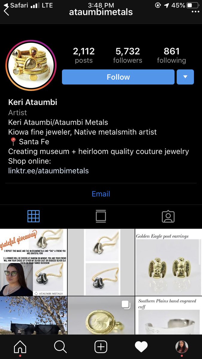 Ataumbi Metals • Fine art jewelry owned by Kiowa native Keri Ataumba • Beautiful heirloom type jewelry that you could buy instead of buying a ring with an unethically retrieved diamond (which, are overvalued)