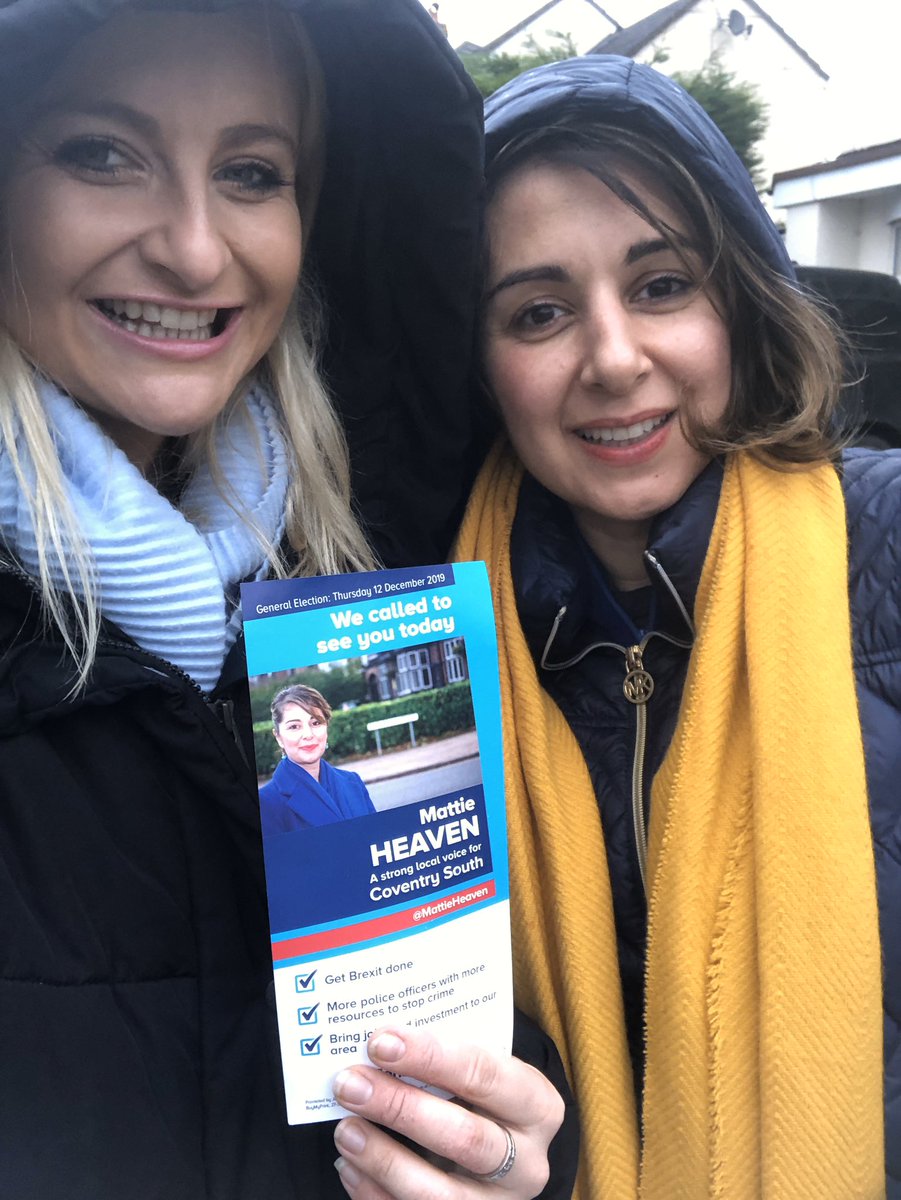 Yes...it ☔️🌧 again...

Out in #CoventrySouth for @MattieHeaven today 👭 

#VoteConservative #GE2019 #BackBoris #ToryCanvass