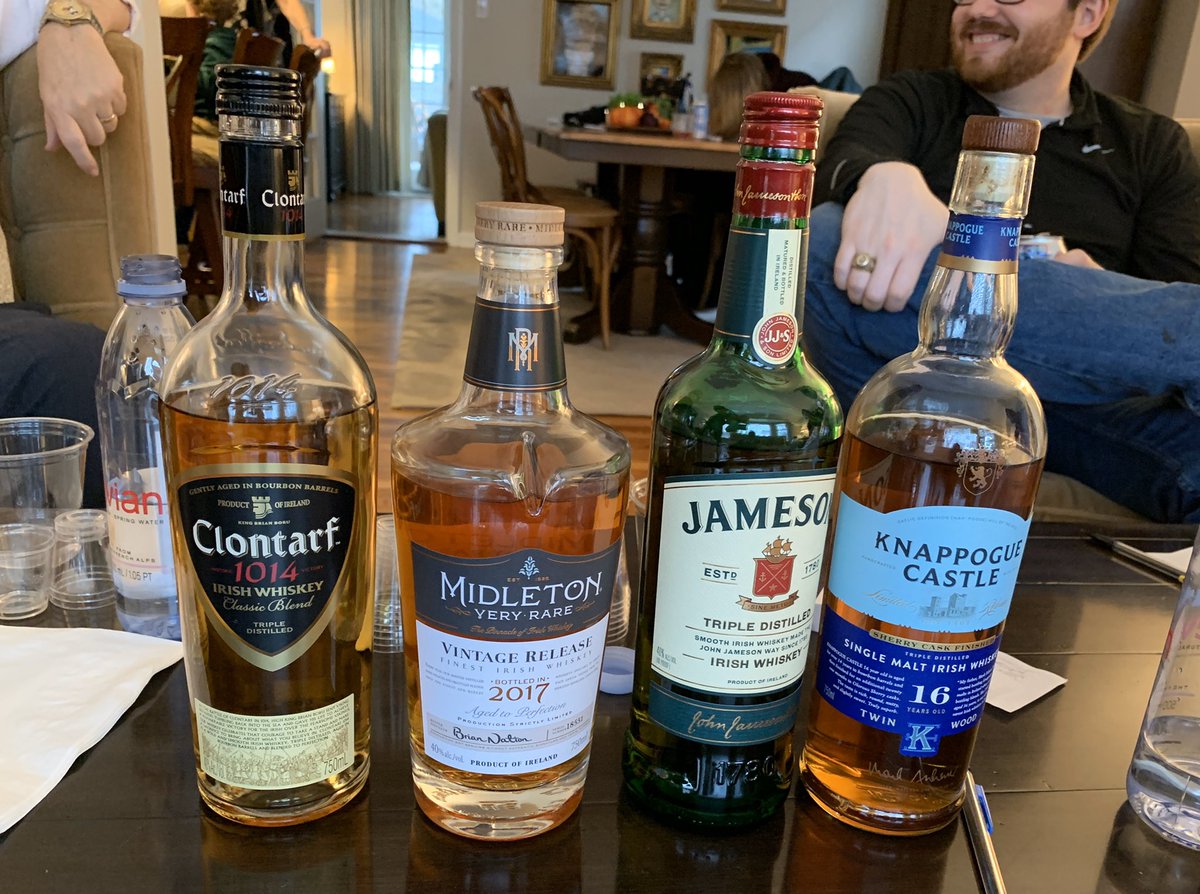 Blind Irish whiskey tasting to kick off Thanksgiving... #whiskey #thanksgiving