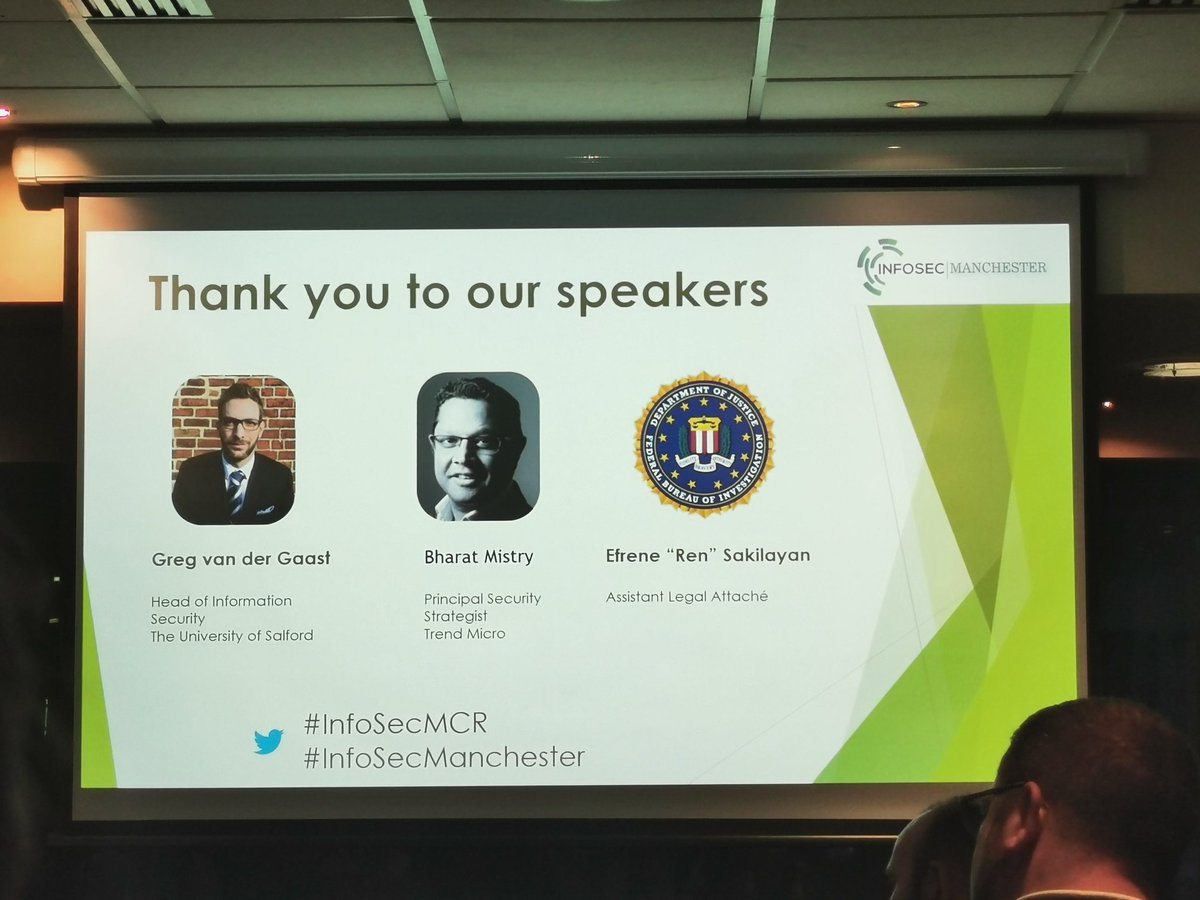 CAJonesRS's tweet photo. An excellent set or talks at #InfoSecMCR #InfoSecManchester discussing challenges and strategies within Cyber Security. Thanks @InfoSecMcr π https://t.co/VfFO9UE2Ou